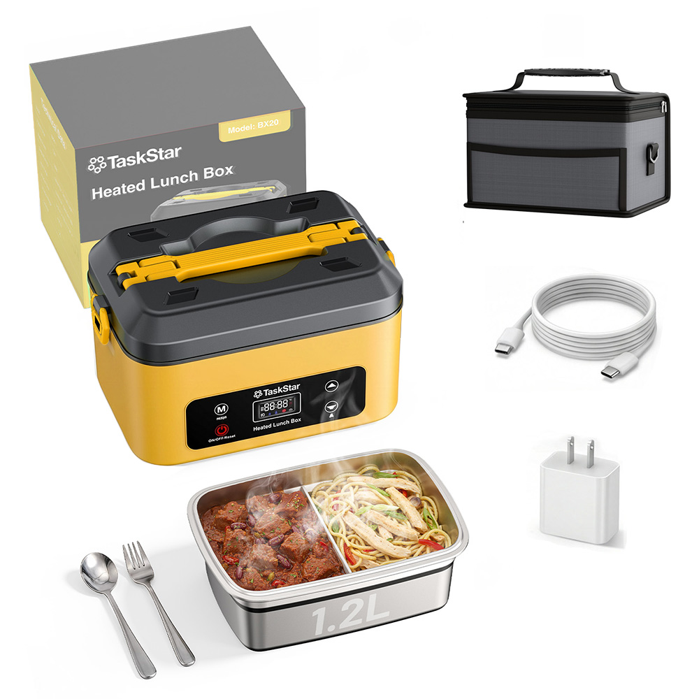 Outdoor Power Pedestal - TaskStar Elektrische Lunchbox 1.2L Draadloze Voedselwarmer