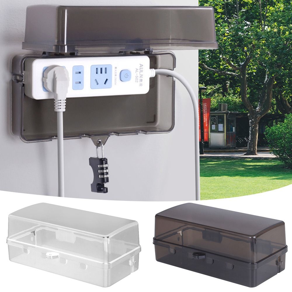 Outdoor Power Point Cover - Duurzame kunststof stekkerdoos Anti-diefstal waterdichte kabelbeheerdoos