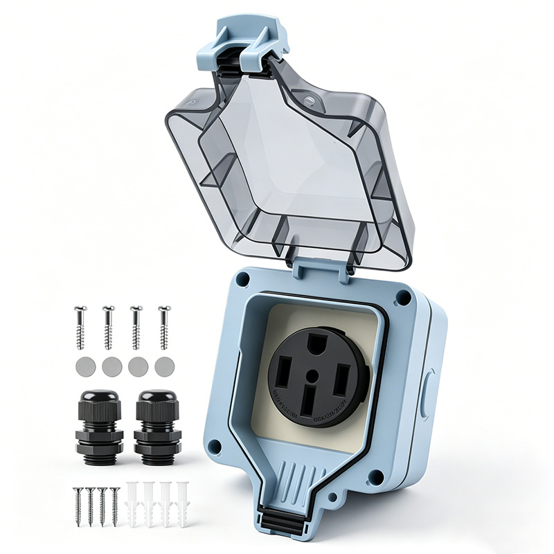 Outdoor Power Point Cover - Outdoor Power Outlet Box Waterdicht IP66