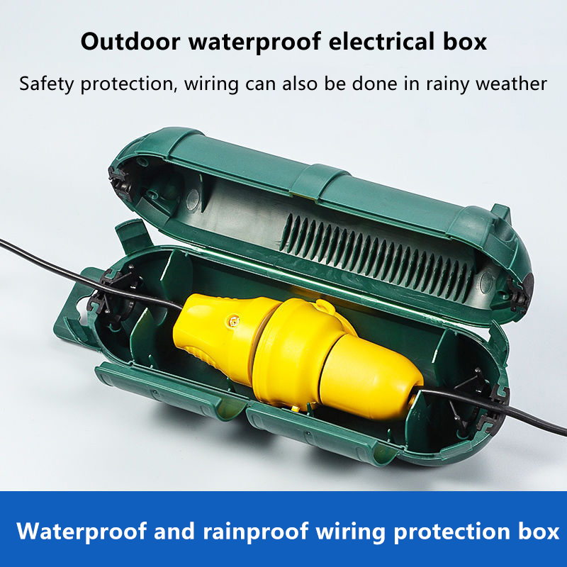 Outdoor Power Point Cover - Veiligheidsafdekking voor buitenverlengsnoeren met waterdichte afdichting