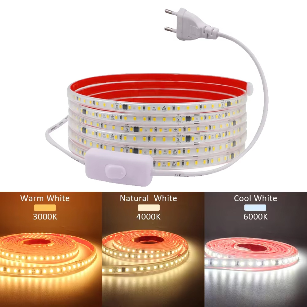 Outdoor Power Strip Weatherproof - 220 V IP68 Waterdicht 120 LEDs/m