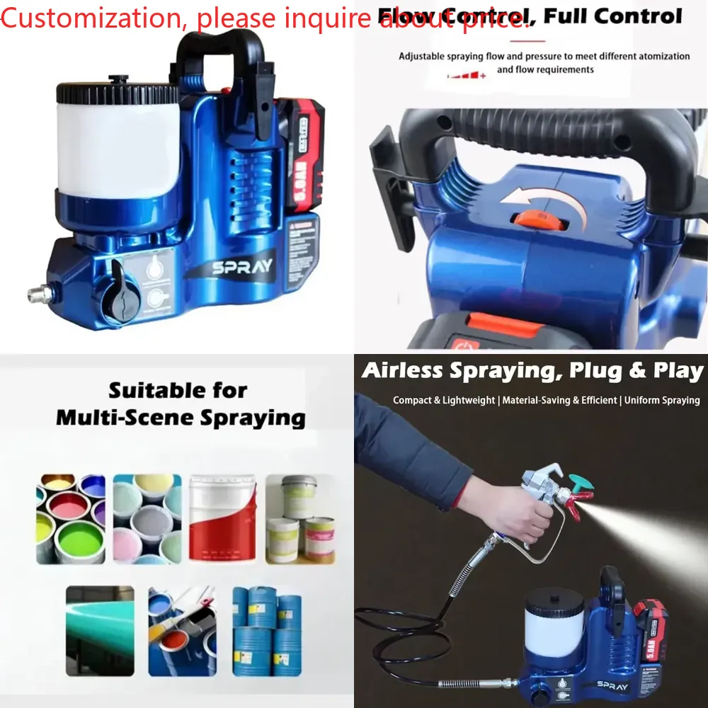 Electric Sprayer Backpack - Hoge-druk airless spuitapparaat elektrisch oplaadbaar verf