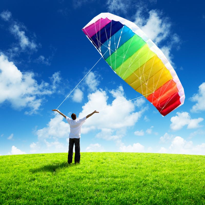 Dual line power kite stunt vli - Outdoor Power Line recensie en prijs