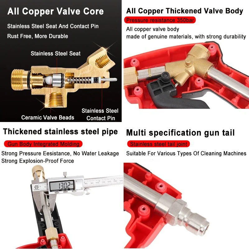 Hogedrukreiniger Pistool Rood  - Power Washer Gun Replacement recensie en prijs