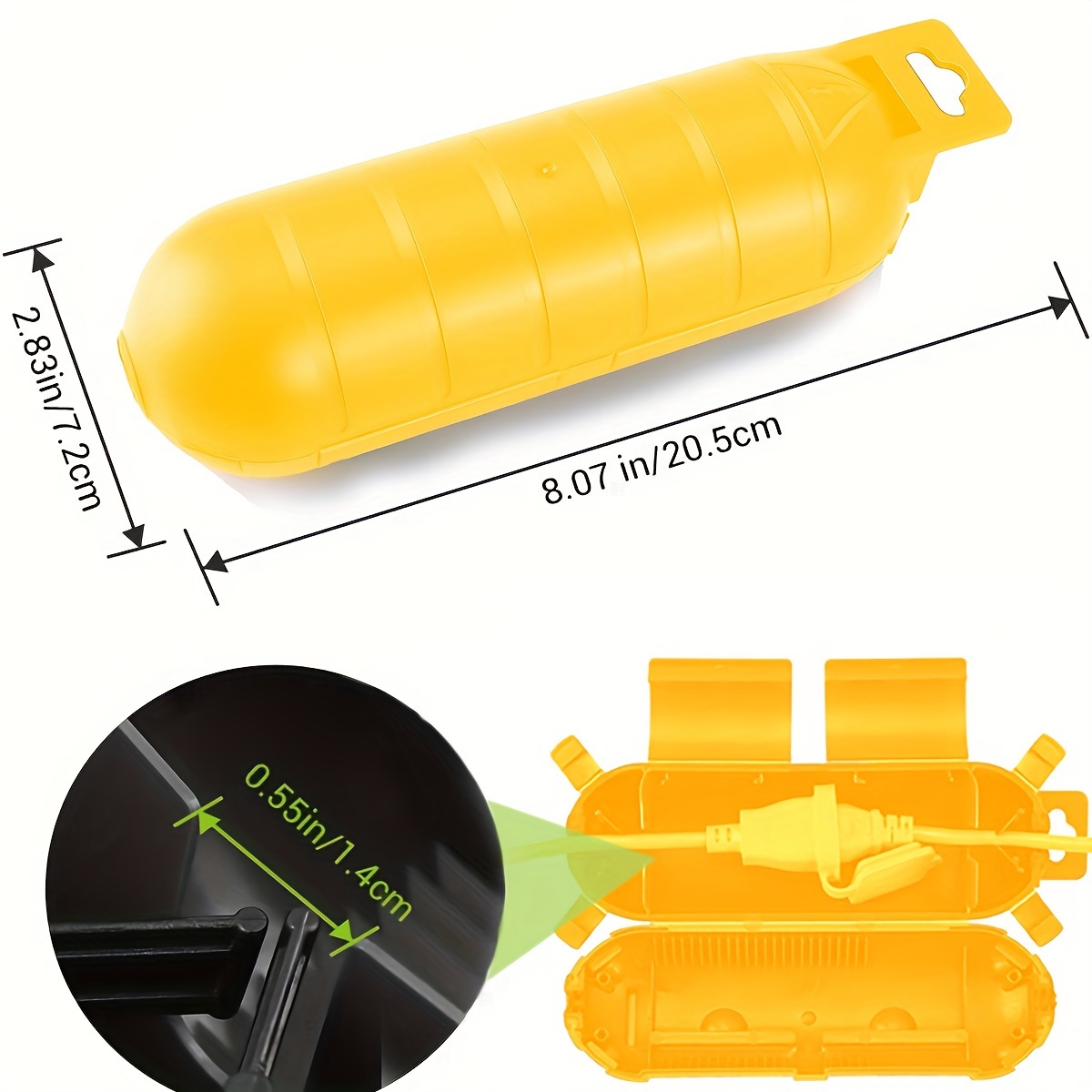Verlengsnoer met gele veilighe - Outdoor Power Point Cover recensie en prijs