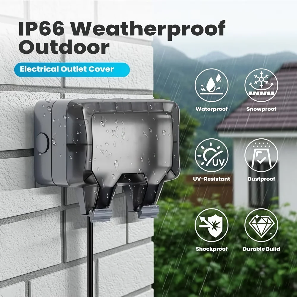 Waterdichte buitenstopcontact, - Outdoor Power Point Cover recensie en prijs