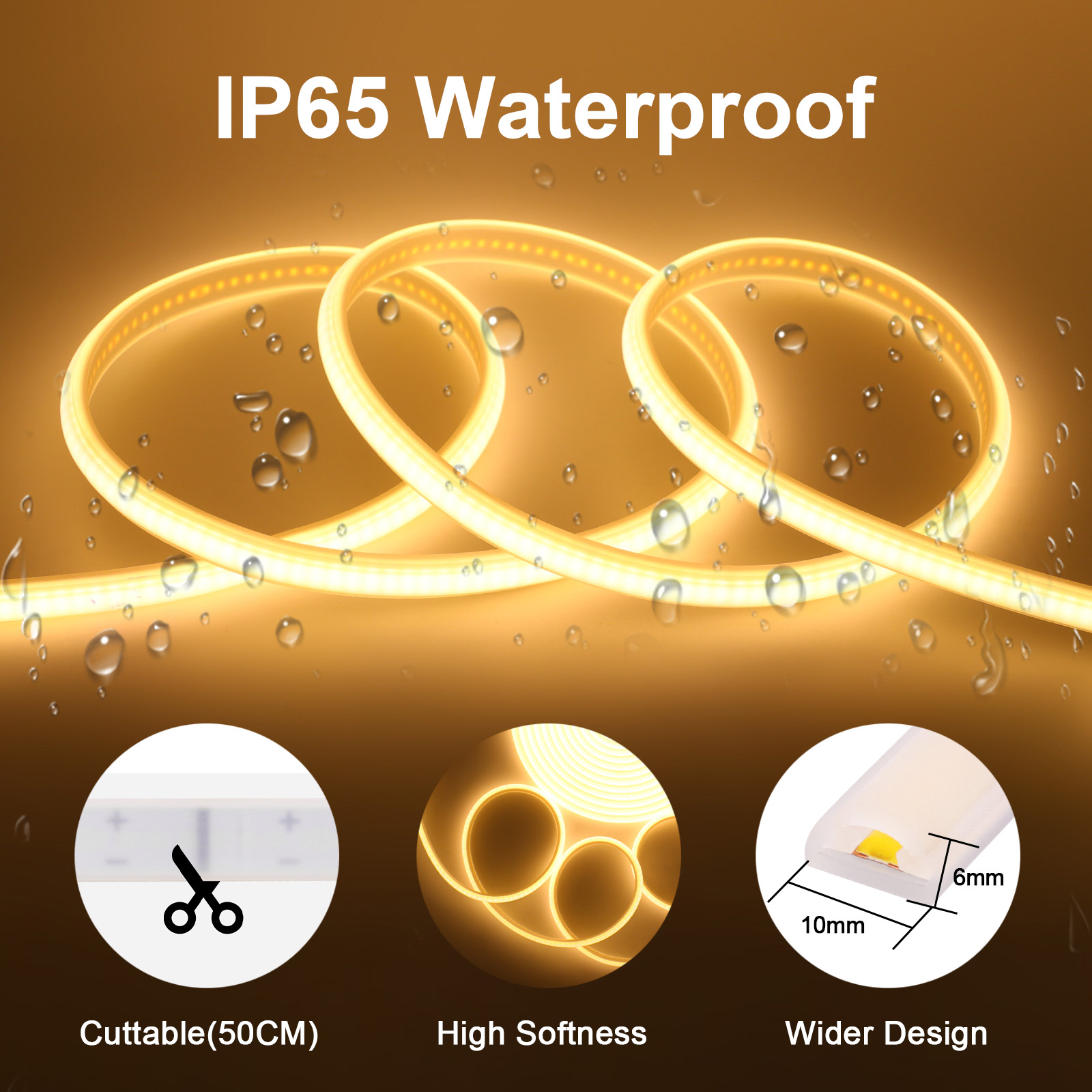 Dimbare COB LED-striplicht 220 - Outdoor Power Strip Weatherproof recensie en prijs
